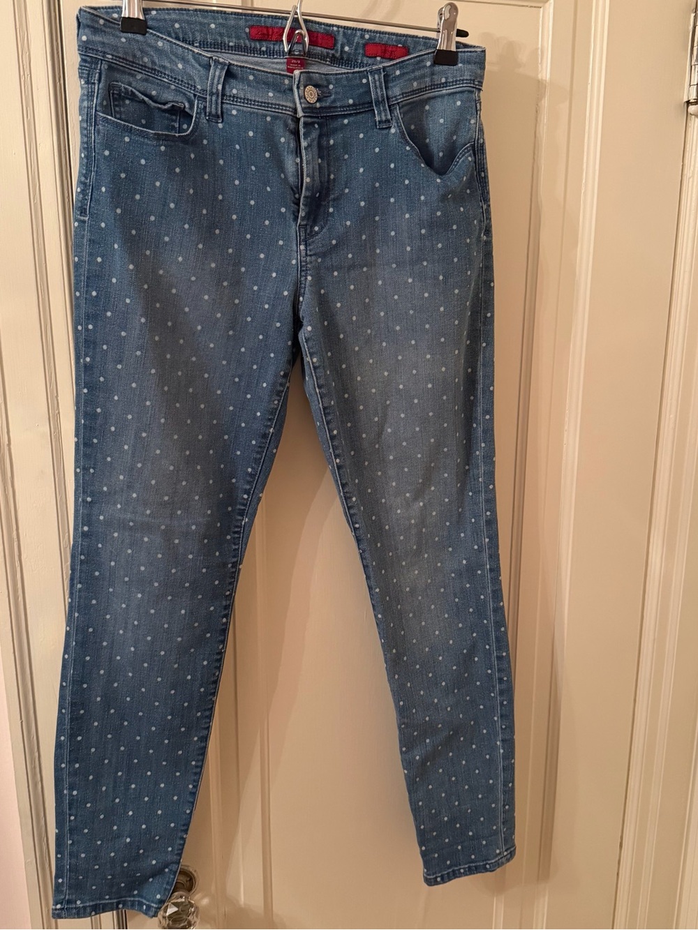 Banana Republic Polka Dot, Super Soft Skinny Jeans, Size 29/8 (EUC)